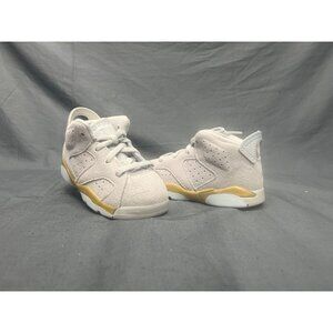 Nike Toddlers Jordan 6 Retro (TD) Sneakers Grey Gold Size 4 NEW NO BOX!